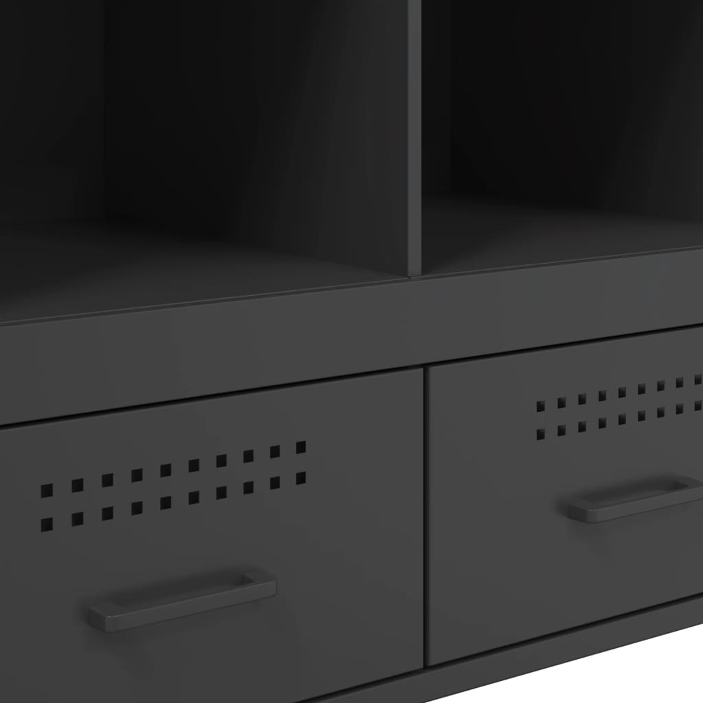 8721102390647_g_en_hd_9 vidaXL Highboard Black 68x39x101.5 cm Steel - Image 12