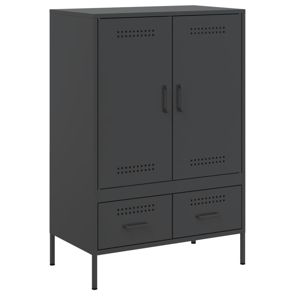 8721102390708_a_en_hd_1 vidaXL Highboard Black 68x39x101.5 cm Steel - Image 2