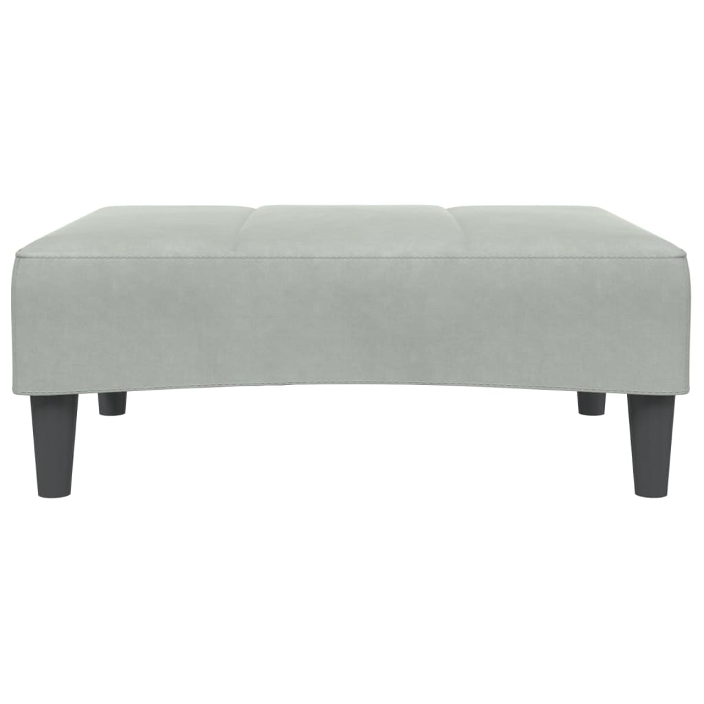 8721102391514_g_en_hd_4 vidaXL 2-Seater Sofa Bed with Footstool Light Grey Velvet - Image 6