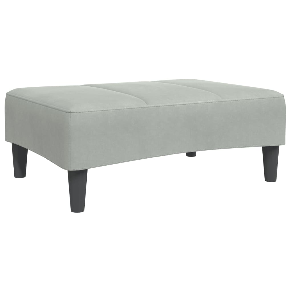 8721102391514_g_en_hd_5 vidaXL 2-Seater Sofa Bed with Footstool Light Grey Velvet - Image 7