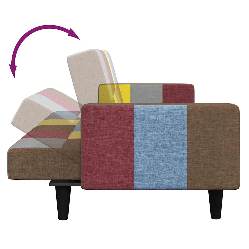 8721102391576_g_en_hd_6 vidaXL 2-Seater Sofa Bed with Footstool Patchwork Fabric - Image 8