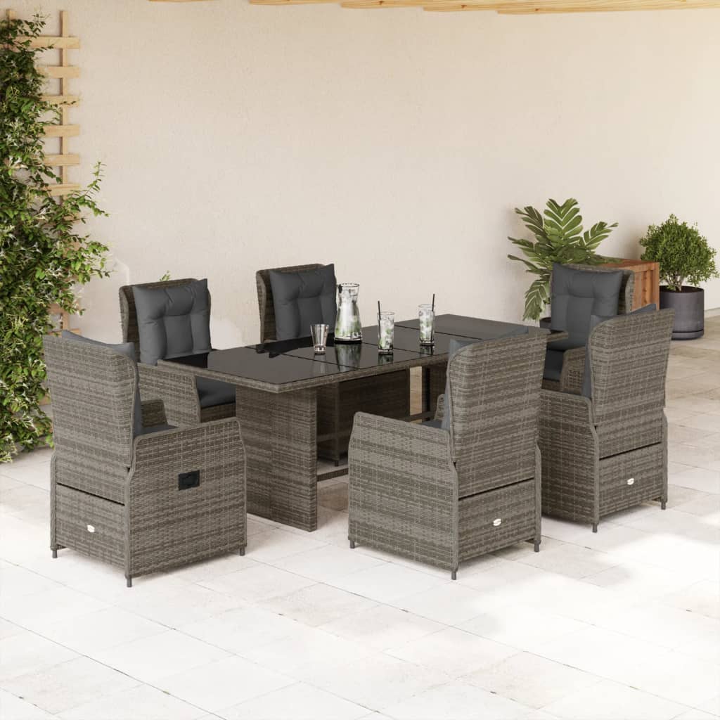 8721102392092_m_en_hd_1 vidaXL 7 Piece Garden Dining Set with Cushions Grey Poly Rattan - Image 1
