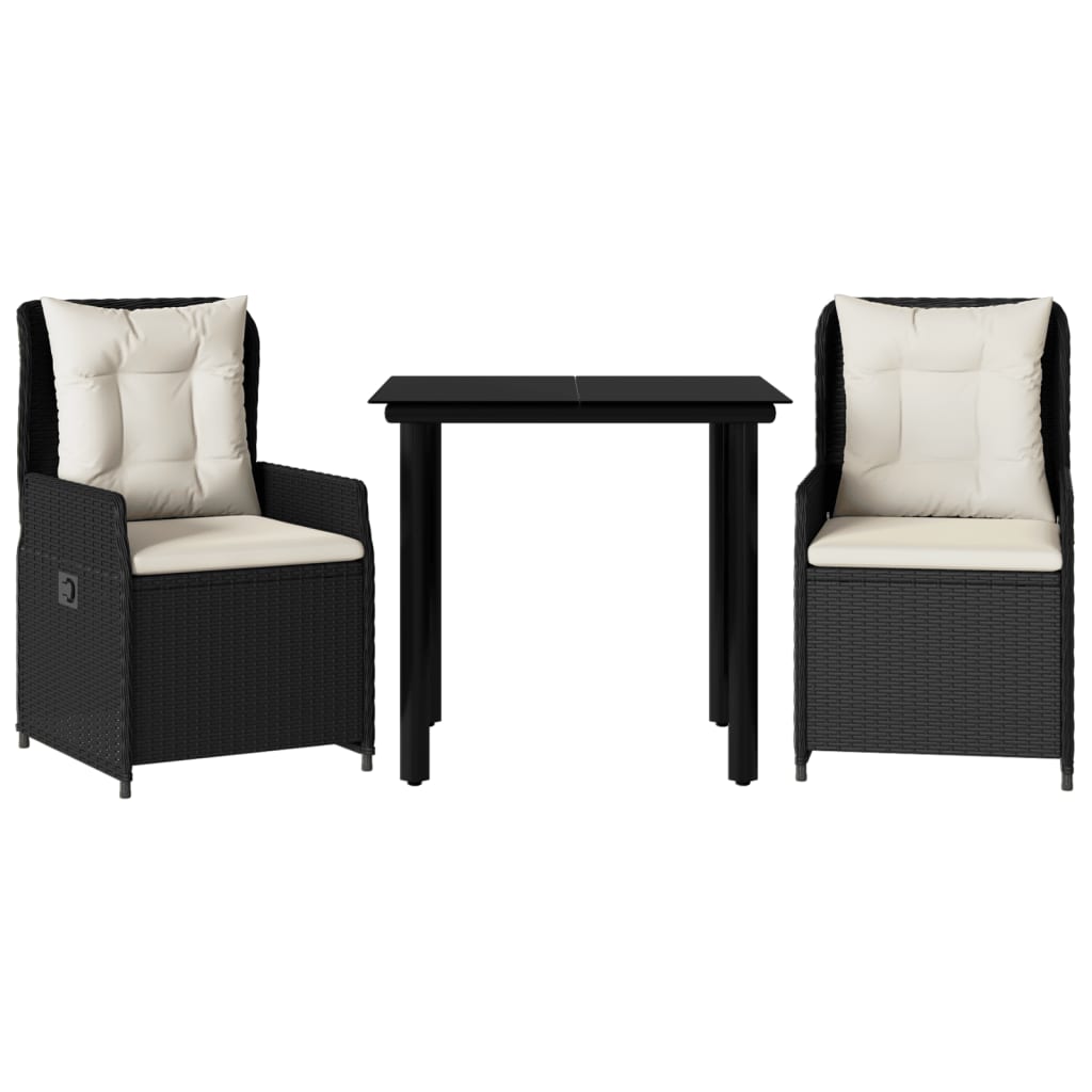 8721102392597_a_en_hd_1 vidaXL 3 Piece Garden Dining Set with Cushions Black Poly Rattan - Image 2