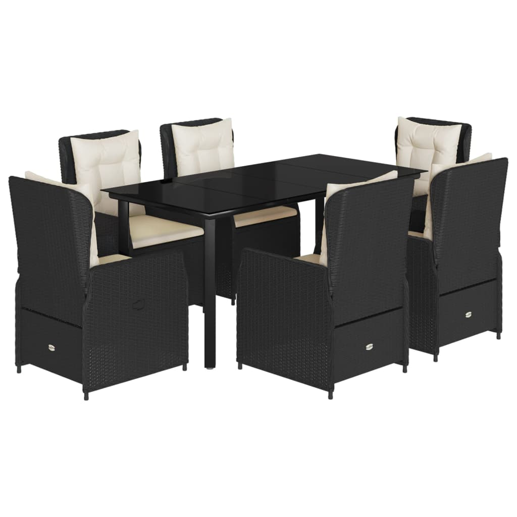 8721102392634_a_en_hd_1 vidaXL 7 Piece Garden Dining Set with Cushions Black Poly Rattan - Image 2