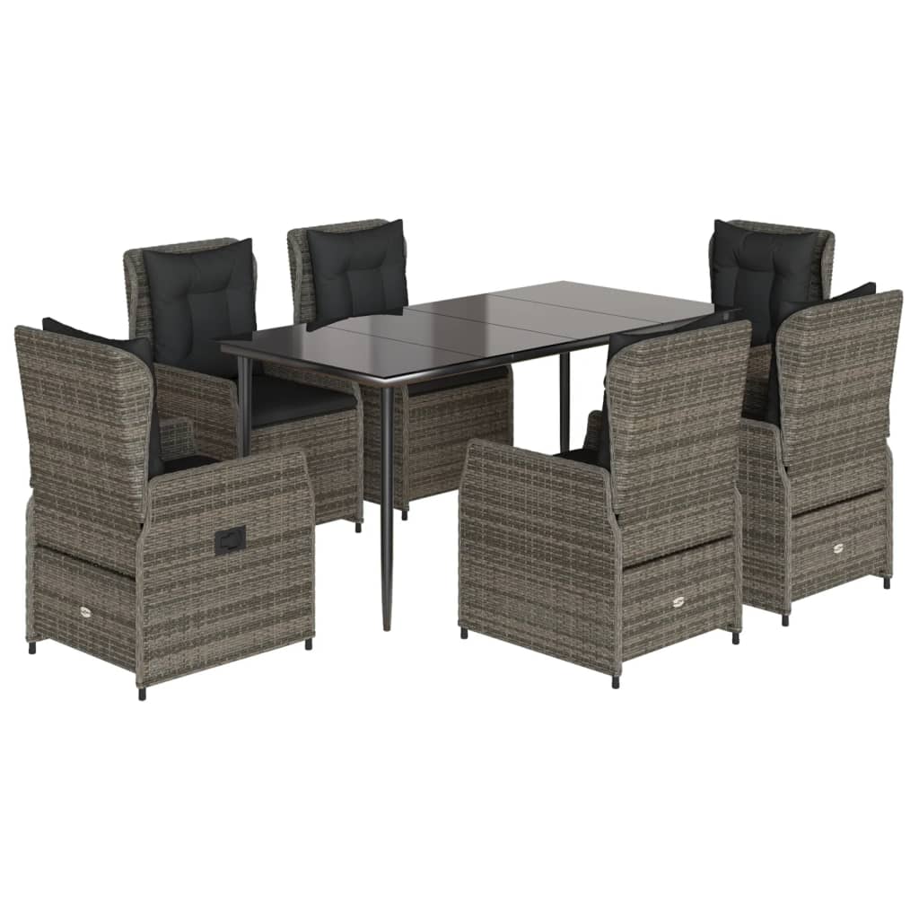 8721102392849_a_en_hd_1 vidaXL 7 Piece Garden Dining Set with Cushions Grey Poly Rattan - Image 2