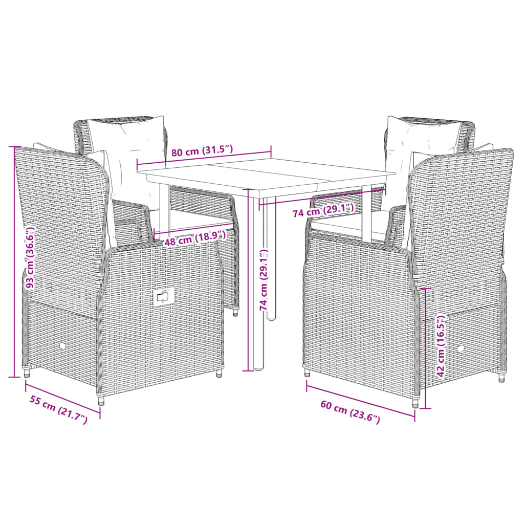 8721102392887_g_en_hd_6 vidaXL 5 Piece Garden Dining Set with Cushions Grey Poly Rattan - Image 8