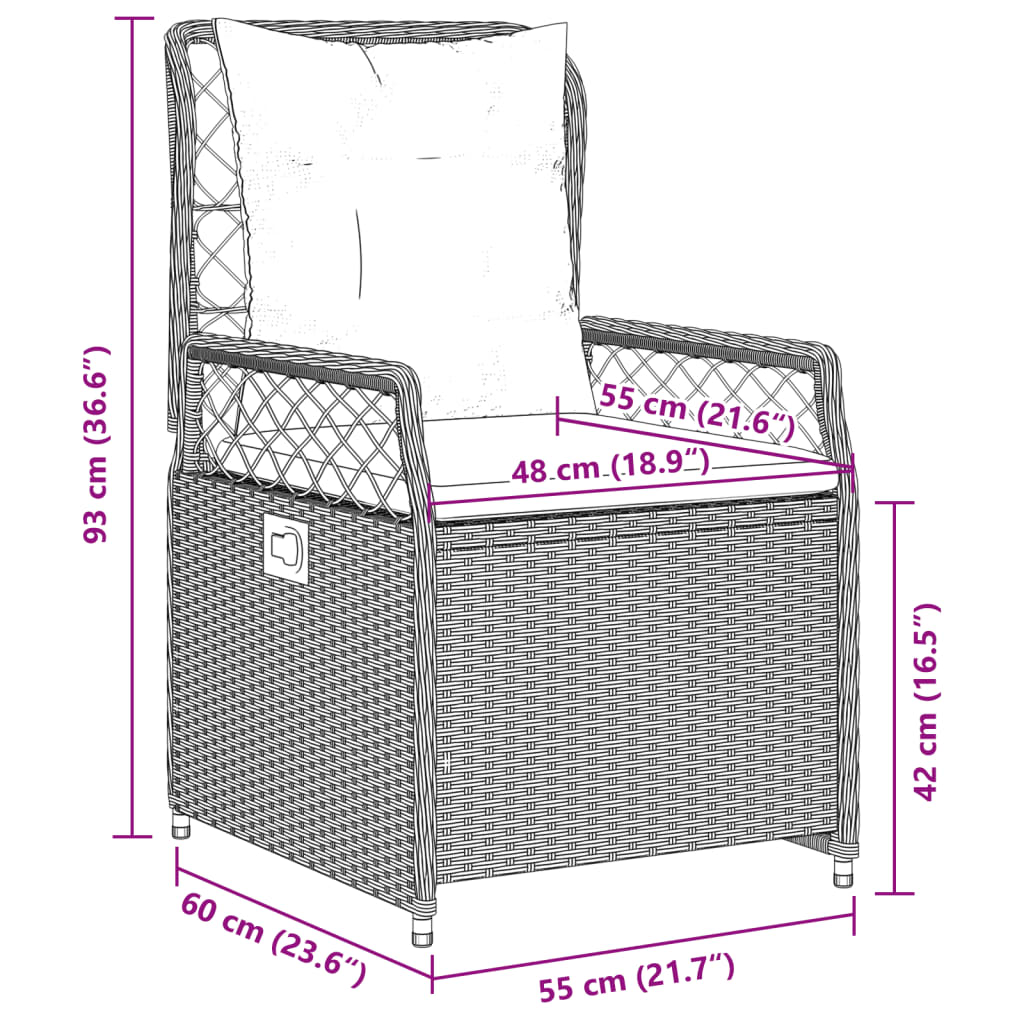 8721102393365_g_en_hd_9 vidaXL 3 Piece Garden Dining Set with Cushions Black Poly Rattan - Image 11