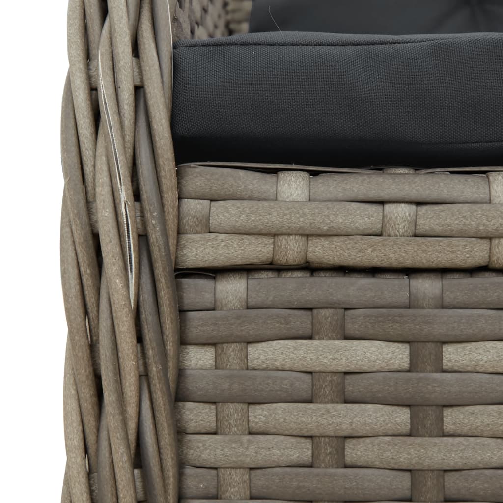 8721102393396_g_en_hd_5 vidaXL 3 Piece Garden Dining Set with Cushions Grey Poly Rattan - Image 7