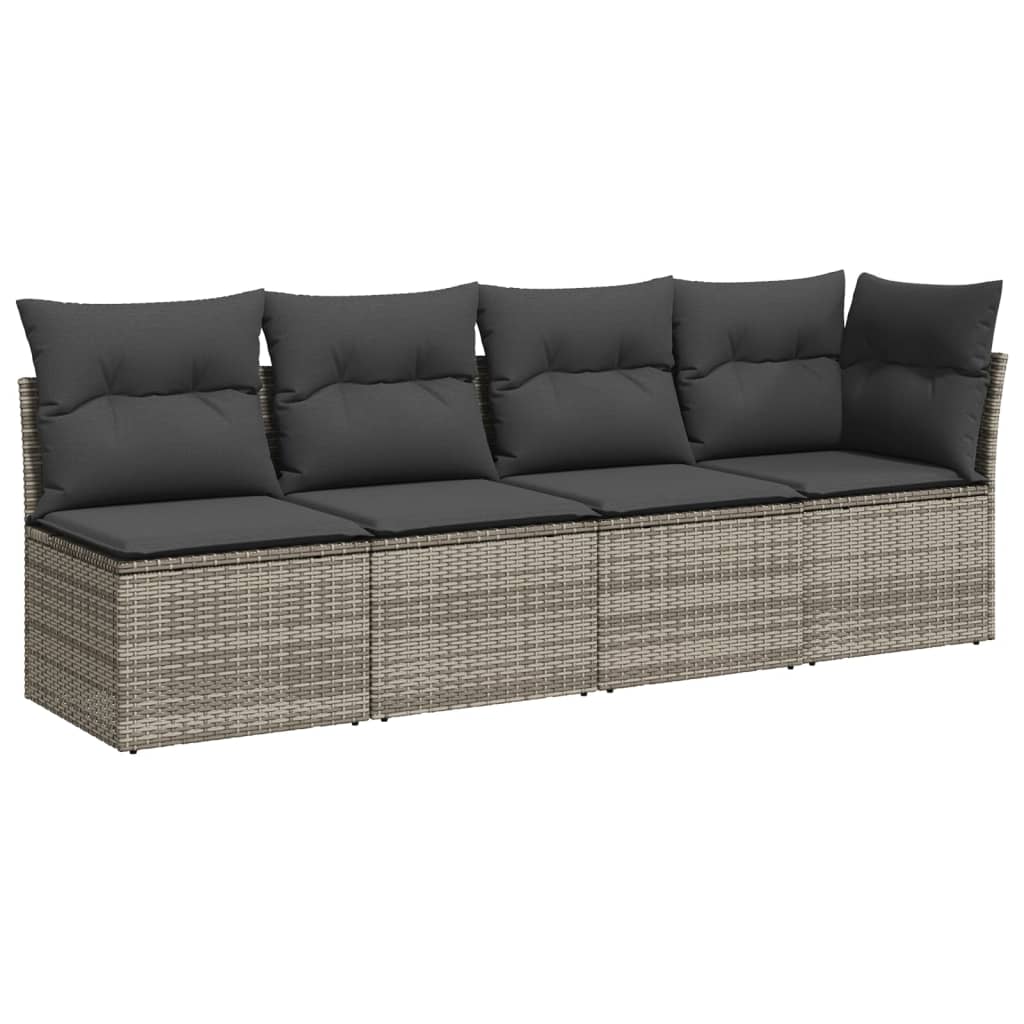 8721102425431_g_en_hd_3 vidaXL 11 Piece Garden Sofa Set with Cushions Grey Poly Rattan - Image 5