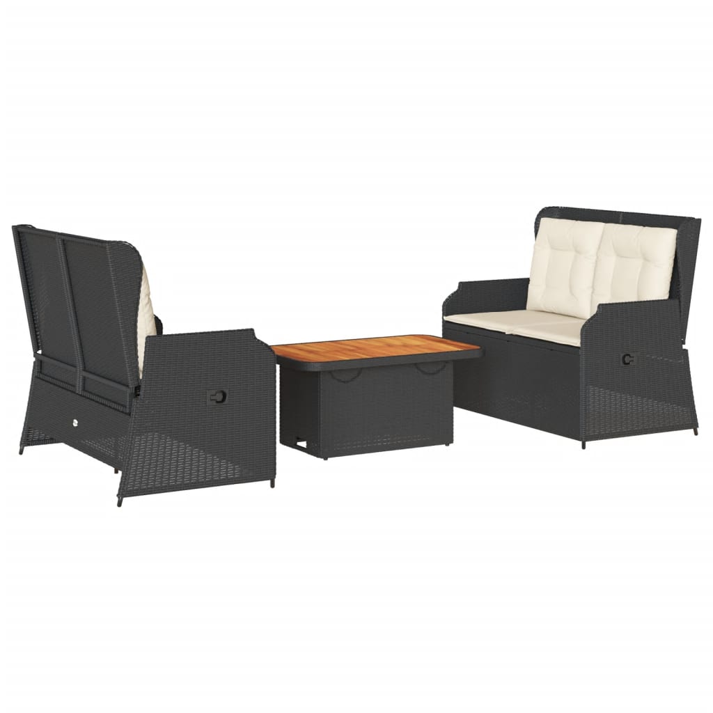 8721102434242_a_en_hd_1 vidaXL 3 Piece Garden Lounge Set with Cushions Black Poly Rattan - Image 2