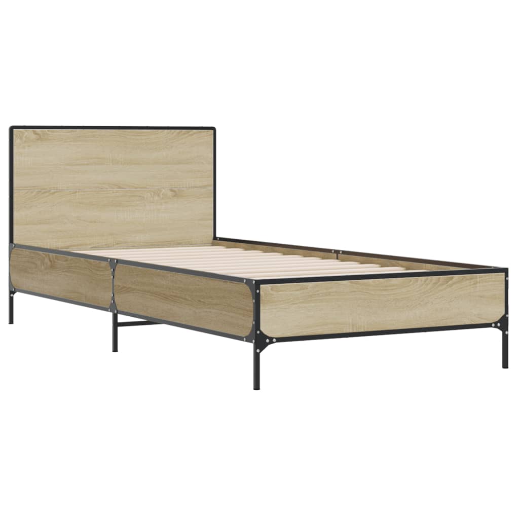 8721102445415_g_en_hd_1 vidaXL Bed Frame without Mattress Sonoma Oak 90x190 cm - Image 3