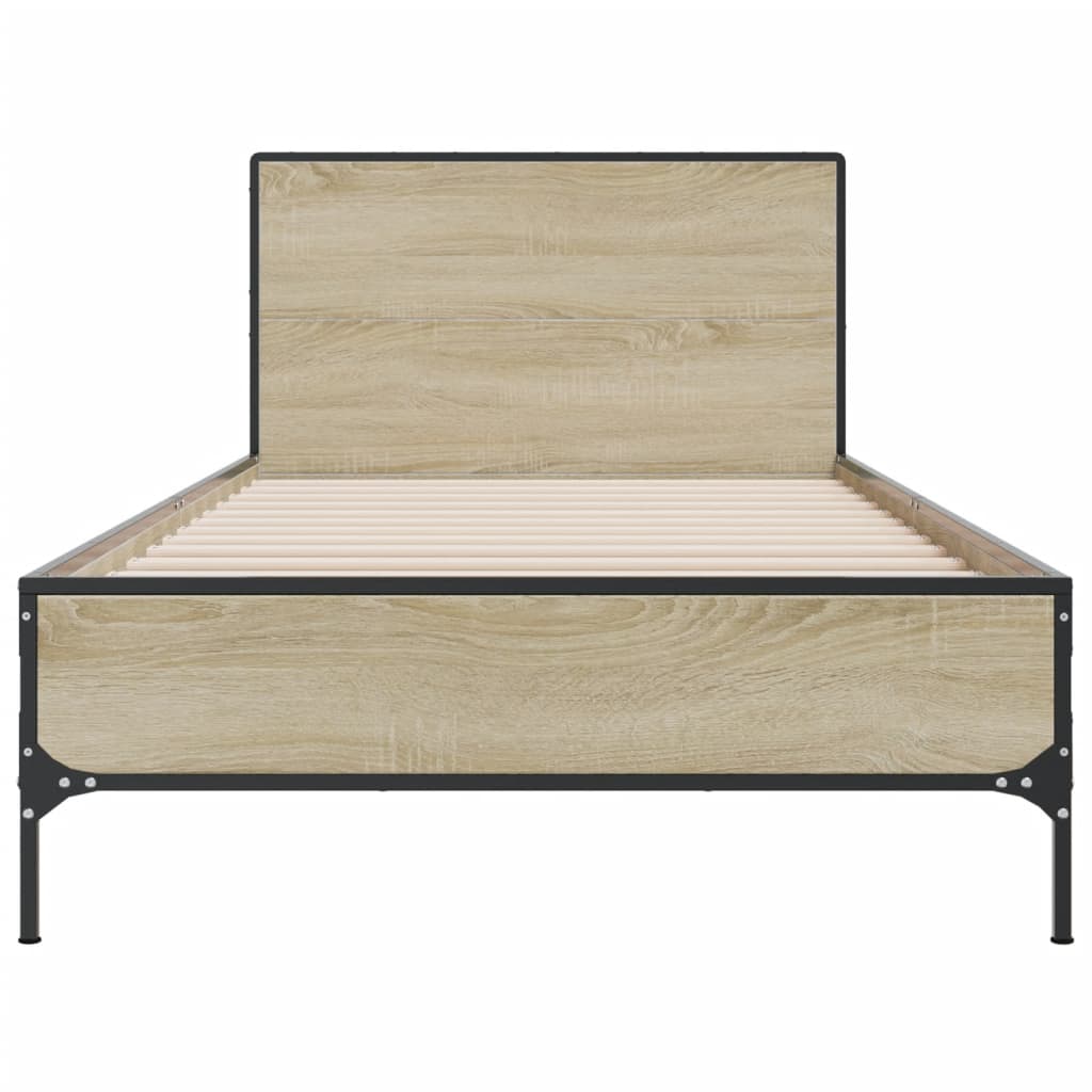 8721102445415_g_en_hd_2 vidaXL Bed Frame without Mattress Sonoma Oak 90x190 cm - Image 4