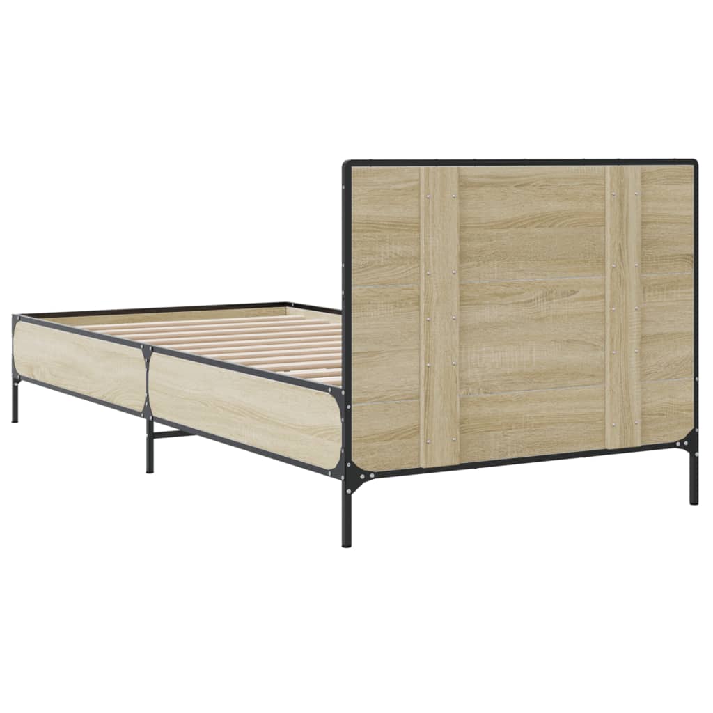 8721102445415_g_en_hd_4 vidaXL Bed Frame without Mattress Sonoma Oak 90x190 cm - Image 6