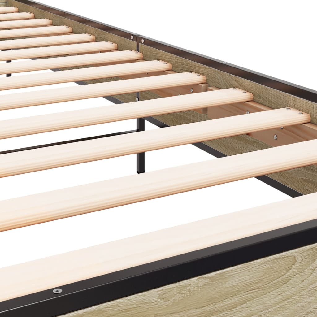8721102445415_g_en_hd_5 vidaXL Bed Frame without Mattress Sonoma Oak 90x190 cm - Image 7