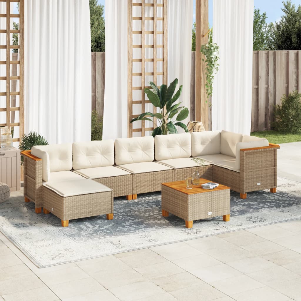 8721102451386_m_en_hd_1 vidaXL 8 Piece Garden Sofa Set with Cushions Beige Poly Rattan - Image 1