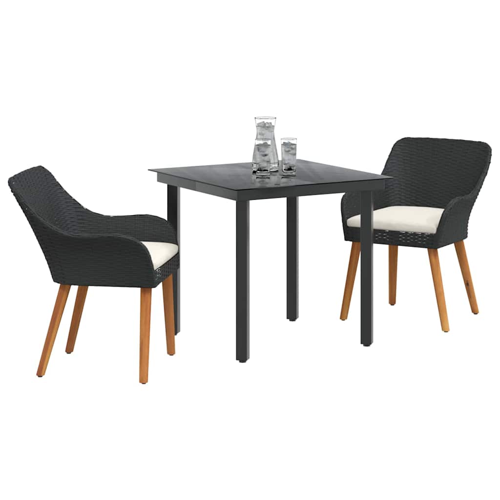 8721102453335_wbg-mo_en_hd_1 vidaXL Garden Dining Set with Cushion 3 pcs Black Poly Rattan - Image 3