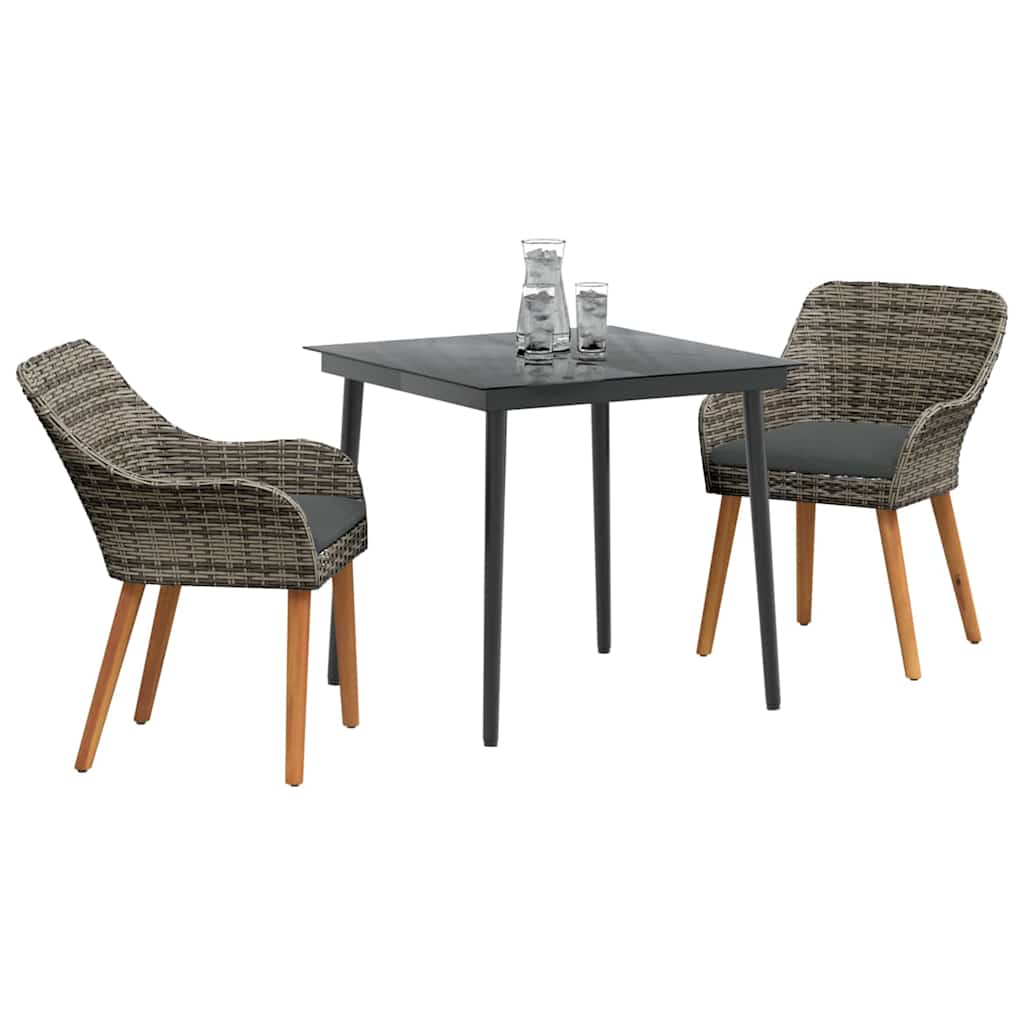 8721102453403_wbg-mo_en_hd_1 vidaXL Garden Dining Set with Cushion 3 pcs Grey Poly Rattan - Image 3