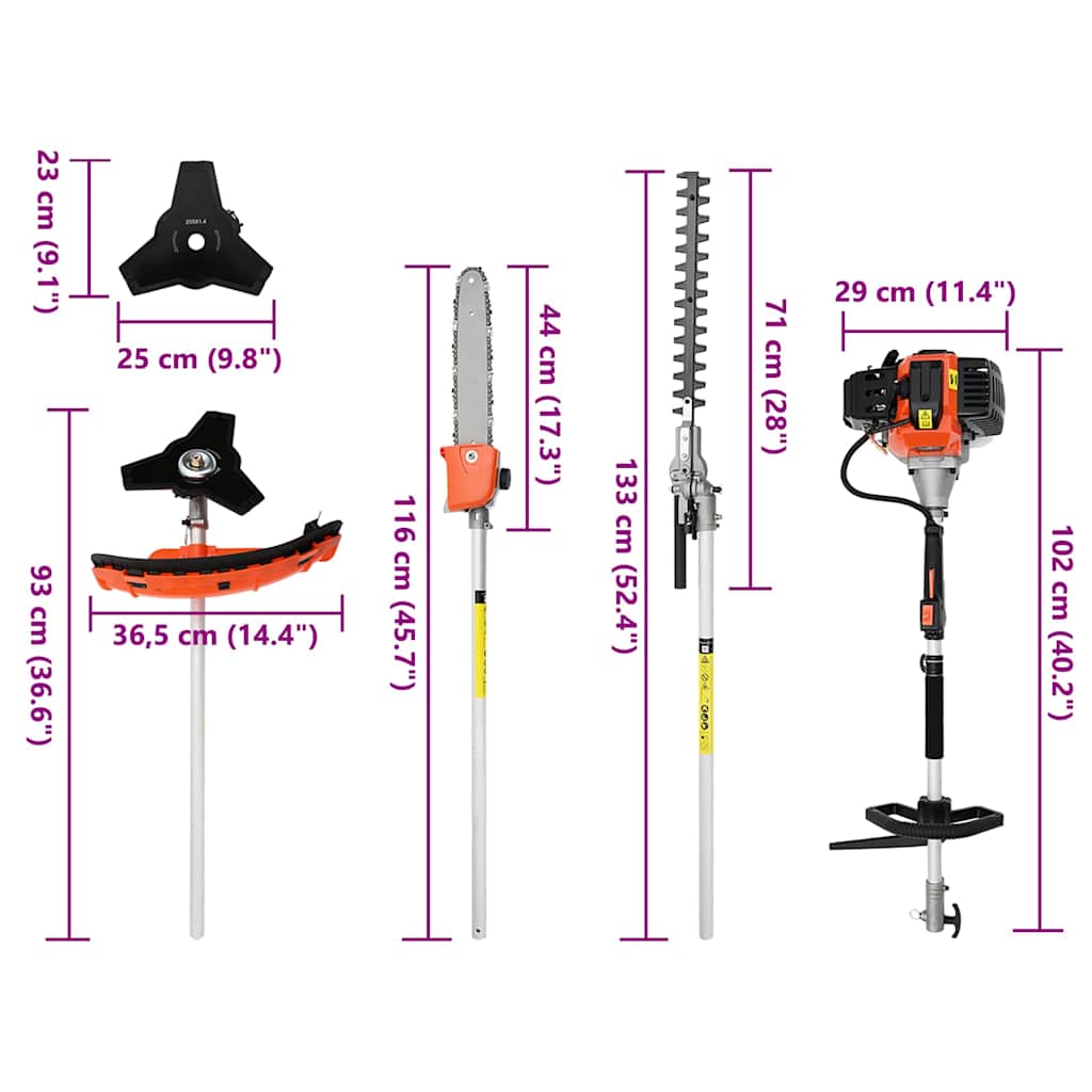 8721102454110_g_en_hd_7 vidaXL Brush Cutter 4-in-1 Function Orange 52 cc 1.45 kW - Image 8