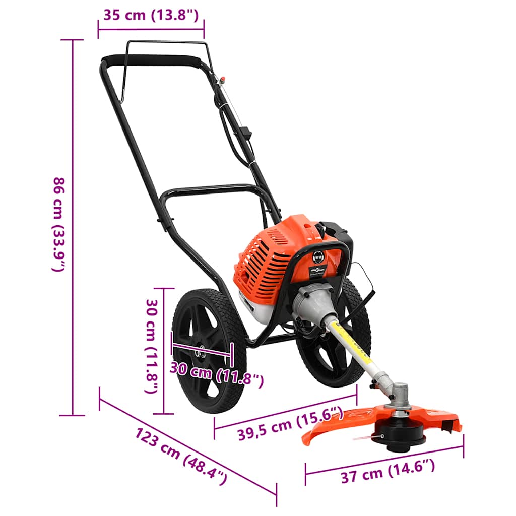 8721102454127_g_en_hd_9 vidaXL Brush Cutter with Wheels Orange 52 cc 1.45 kW - Image 10