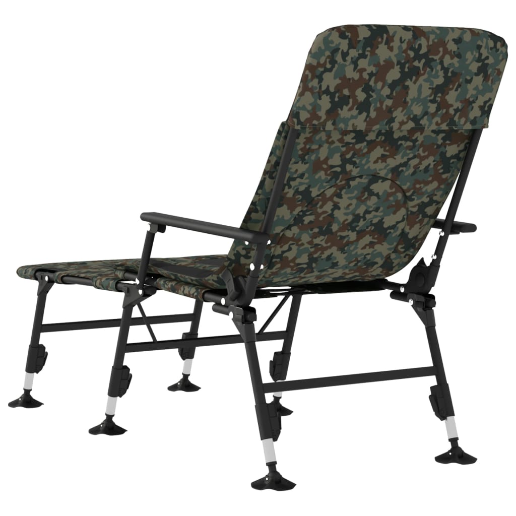 8721102454707_g_en_hd_3 vidaXL Fishing Bedchair with Adjustable Mud Legs Foldable Camouflage - Image 5