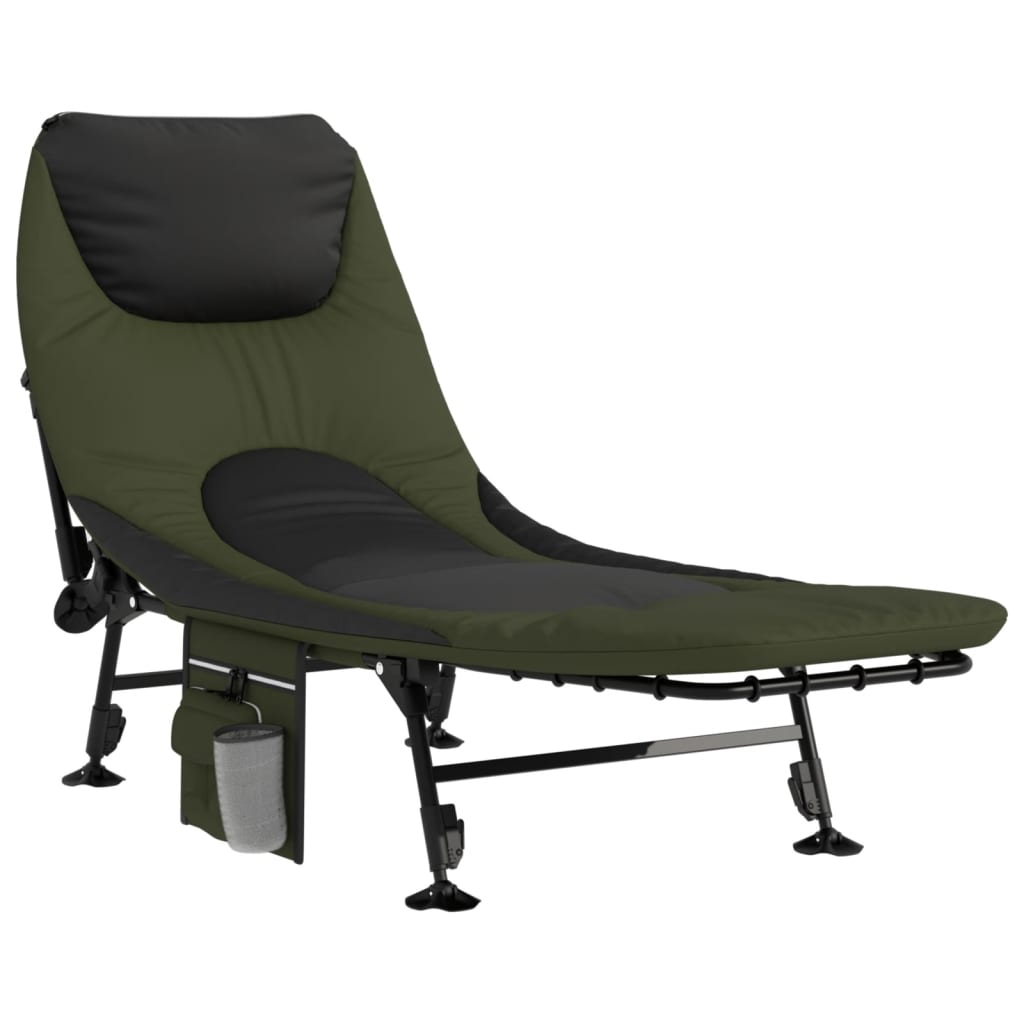 8721102454714_a_en_hd_1 vidaXL Fishing Bed with Adjustable Mud Legs Foldable Green - Image 2