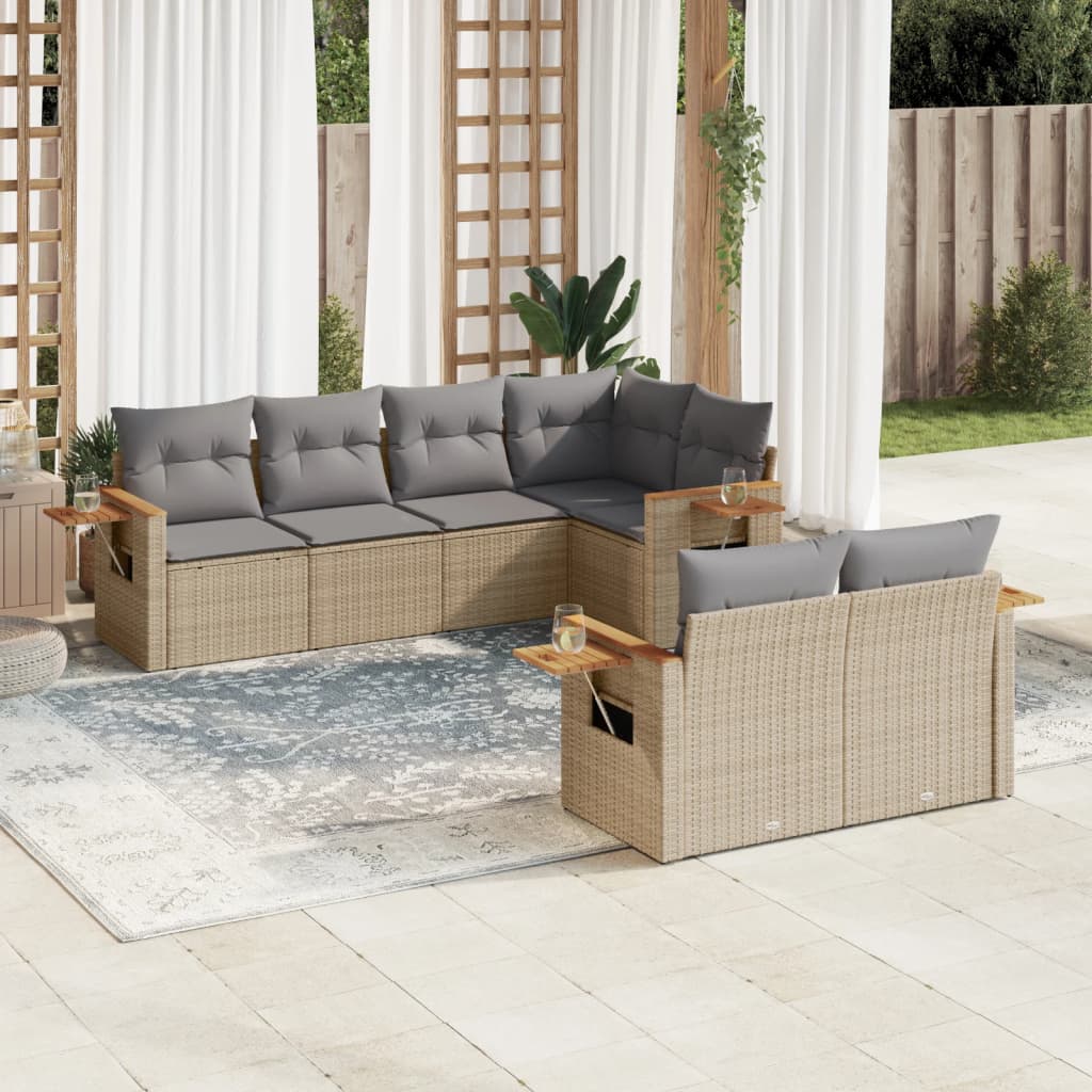 8721102470806_m_en_hd_1 vidaXL 7 Piece Garden Sofa Set with Cushions Grey Poly Rattan - Image 1