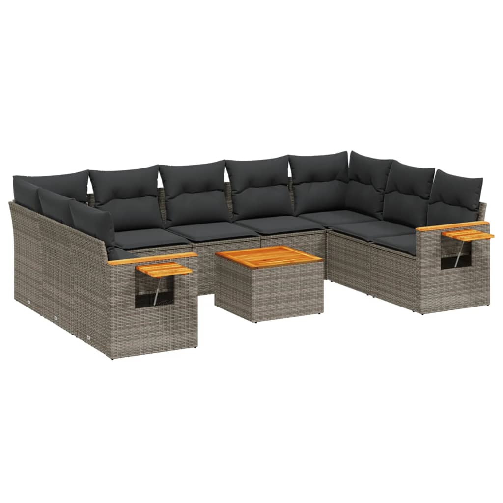 8721102472206_a_en_hd_1 vidaXL 10 Piece Garden Sofa Set with Cushions Grey Poly Rattan - Image 2