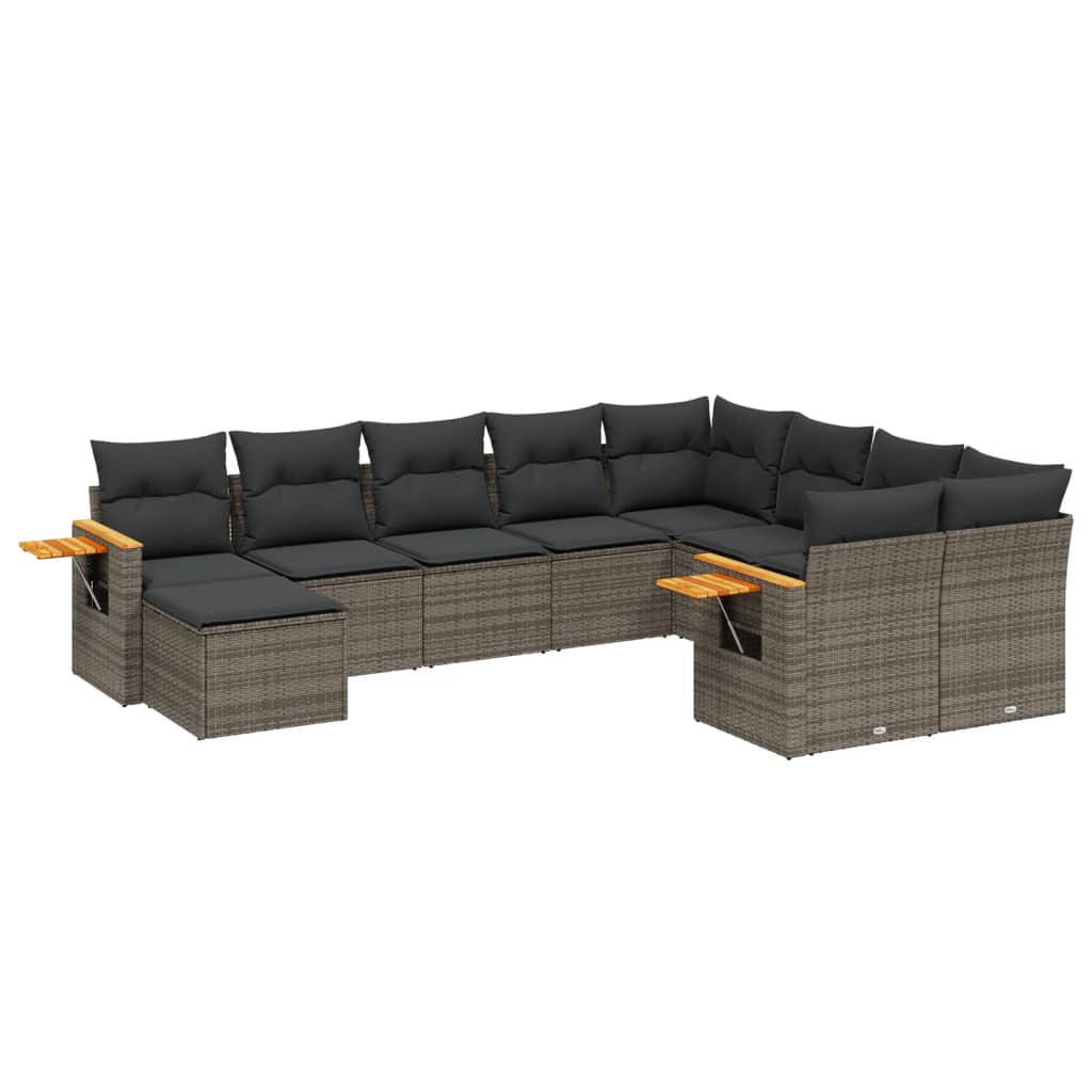 8721102472558_a_en_hd_1 vidaXL 10 Piece Garden Sofa Set with Cushions Grey Poly Rattan - Image 2