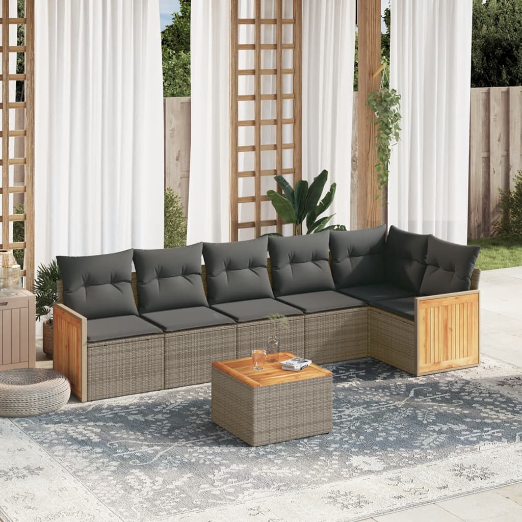 8721102477737_m_en_hd_1 vidaXL 7 Piece Garden Sofa Set with Cushions Grey Poly Rattan - Image 1