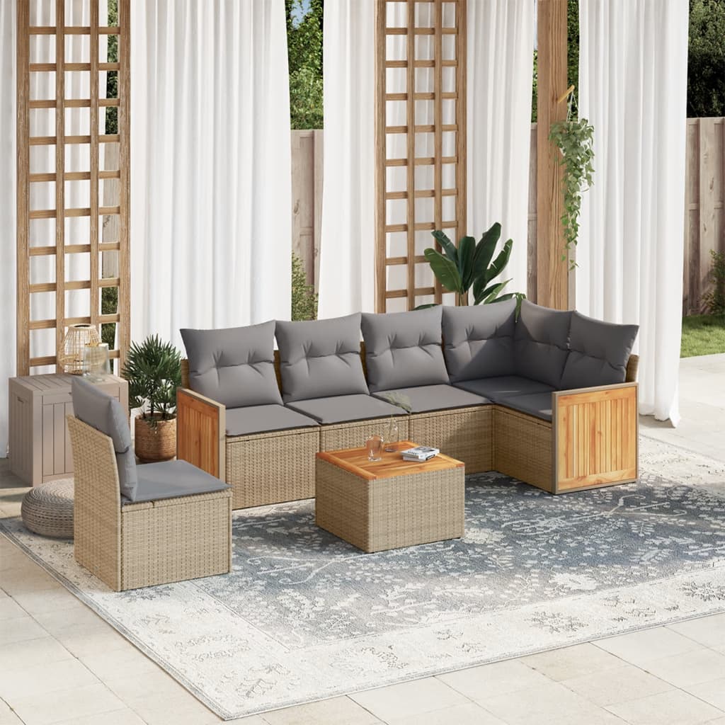8721102478000_m_en_hd_1 vidaXL 7 Piece Garden Sofa Set with Cushions Beige Poly Rattan - Image 1