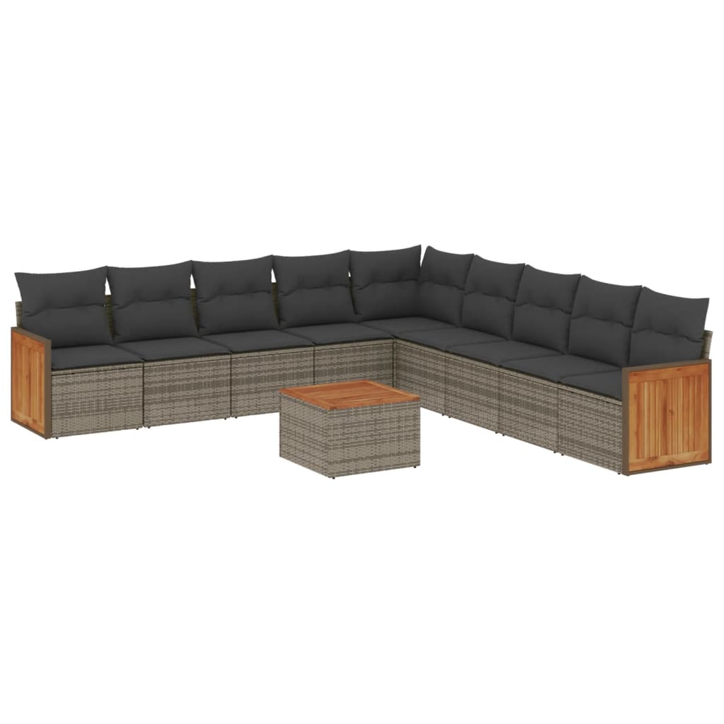 8721102478437_a_en_hd_1 vidaXL 10 Piece Garden Sofa Set with Cushions Grey Poly Rattan - Image 2