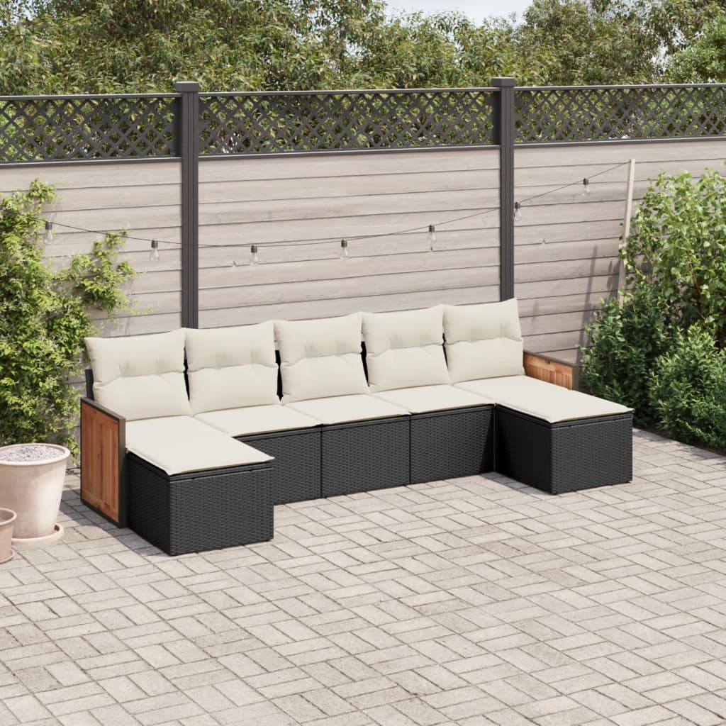 8721102480072_m_en_hd_1 vidaXL 7 Piece Garden Sofa Set with Cushions Black Poly Rattan - Image 1