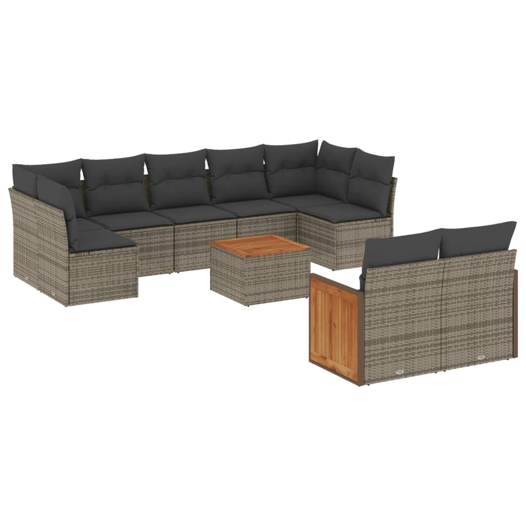 8721102480744_a_en_hd_1 vidaXL 10 Piece Garden Sofa Set with Cushions Grey Poly Rattan - Image 2