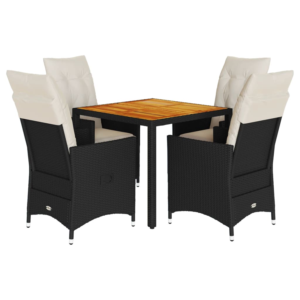 8721102484063_a_en_hd_1 vidaXL 5 Piece Garden Dining Set with Cushions Black Poly Rattan - Image 2