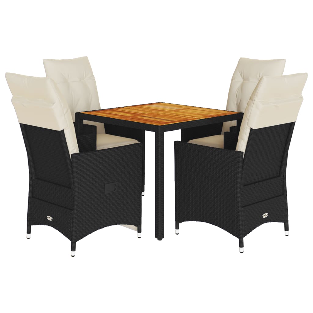 8721102484070_a_en_hd_1 vidaXL 5 Piece Garden Dining Set with Cushions Black Poly Rattan - Image 2