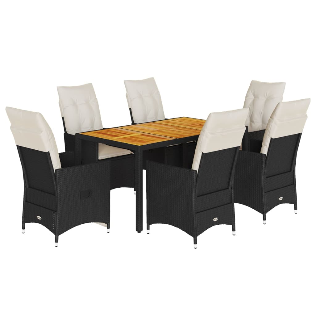 8721102484100_a_en_hd_1 vidaXL 7 Piece Garden Dining Set with Cushions Black Poly Rattan - Image 2