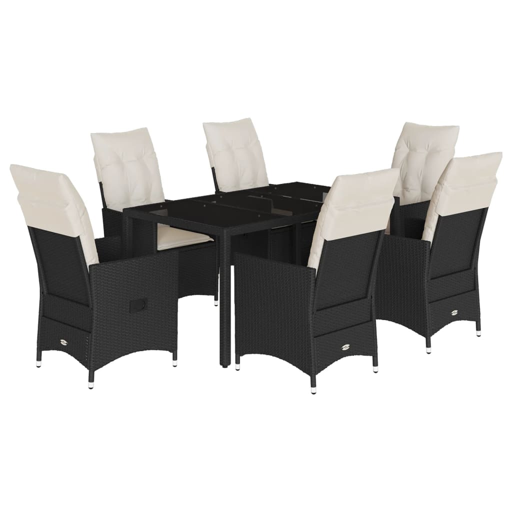 8721102484216_a_en_hd_1 vidaXL 7 Piece Garden Dining Set with Cushions Black Poly Rattan - Image 2