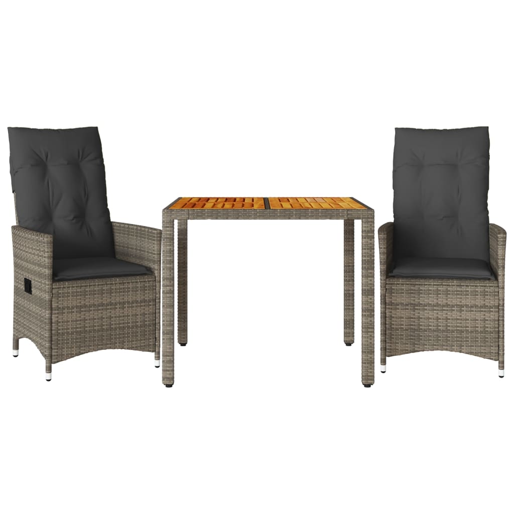 8721102484490_a_en_hd_1 vidaXL 3 Piece Bistro Set with Cushions Grey Poly Rattan - Image 2
