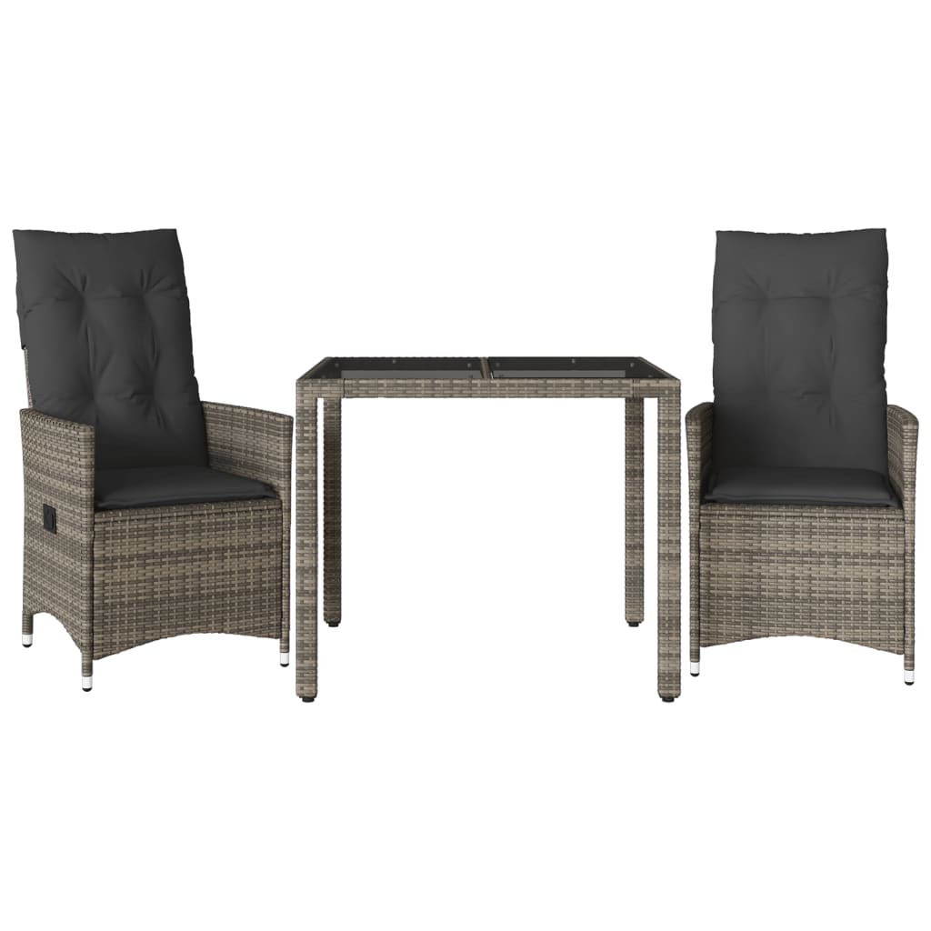 8721102484612_a_en_hd_1 vidaXL 3 Piece Bistro Set with Cushions Grey Poly Rattan - Image 2