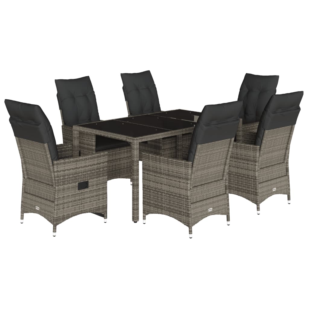 8721102484667_a_en_hd_1 vidaXL 7 Piece Garden Dining Set with Cushions Grey Poly Rattan - Image 2