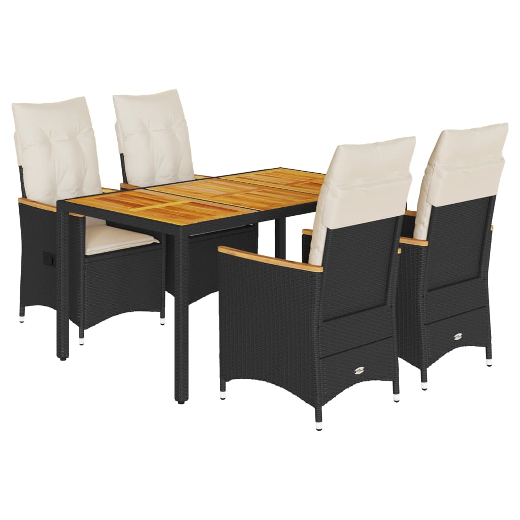 8721102485602_a_en_hd_1 vidaXL 5 Piece Garden Dining Set with Cushions Black Poly Rattan - Image 2