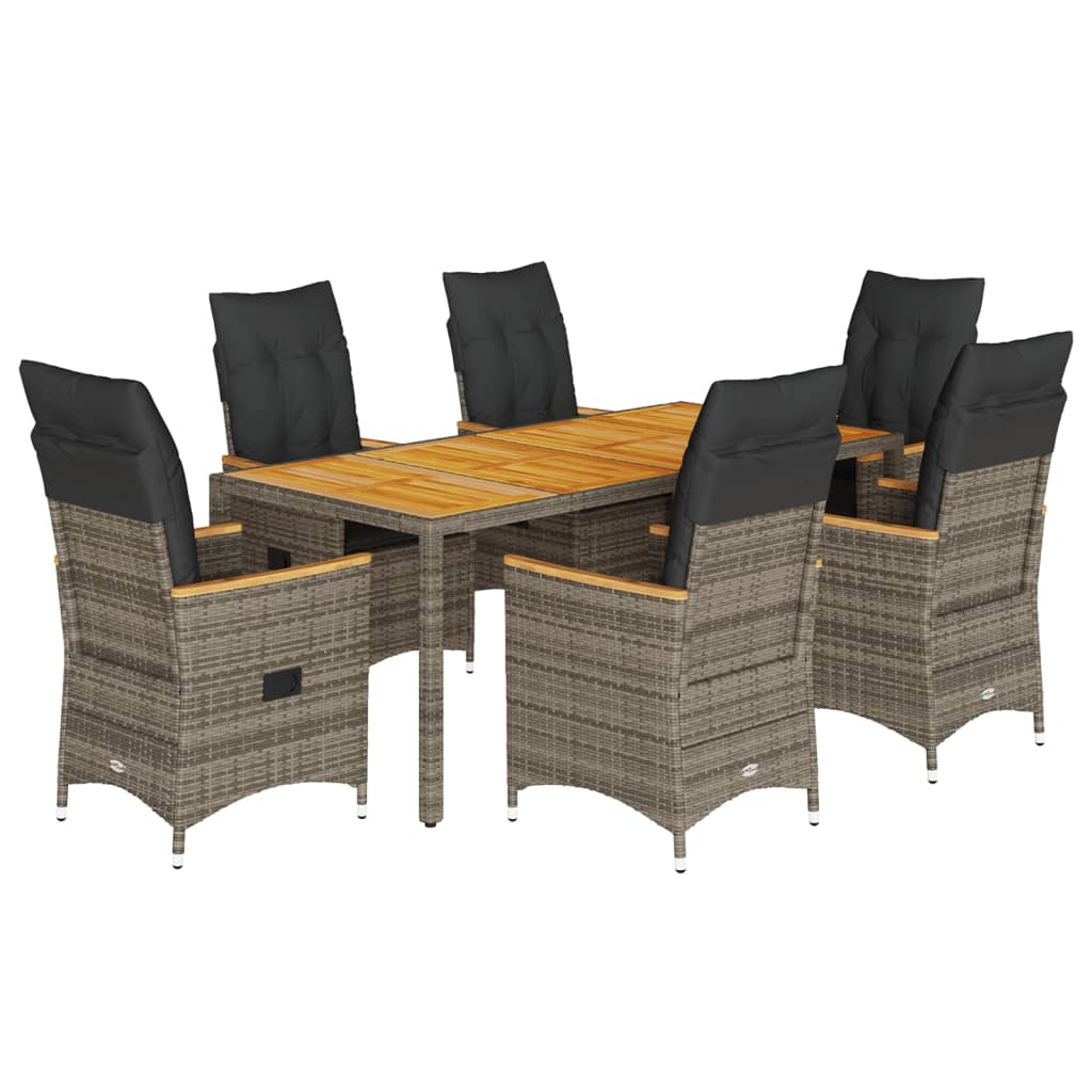 8721102485756_a_en_hd_1 vidaXL 7 Piece Garden Dining Set with Cushions Grey Poly Rattan - Image 2