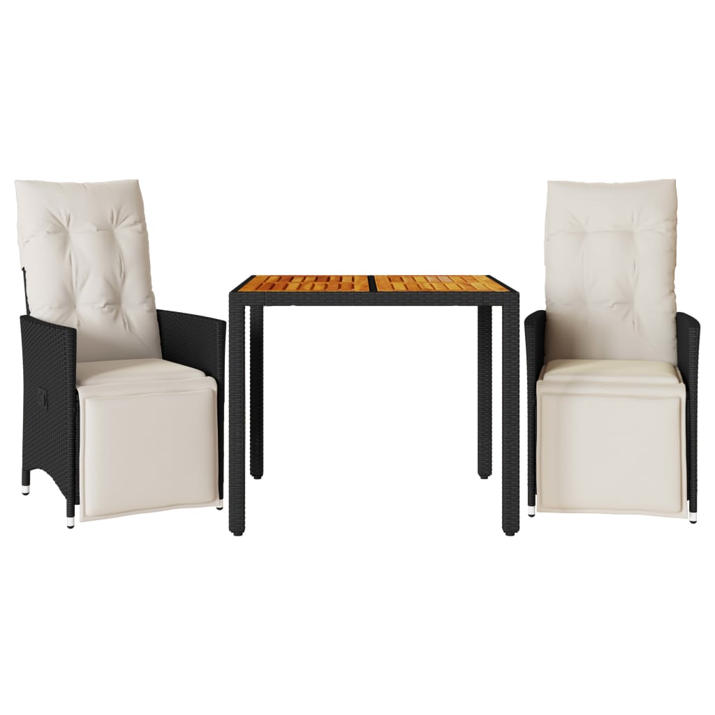 8721102485817_a_en_hd_1 vidaXL 3 Piece Bistro Set with Cushions Black Poly Rattan - Image 2