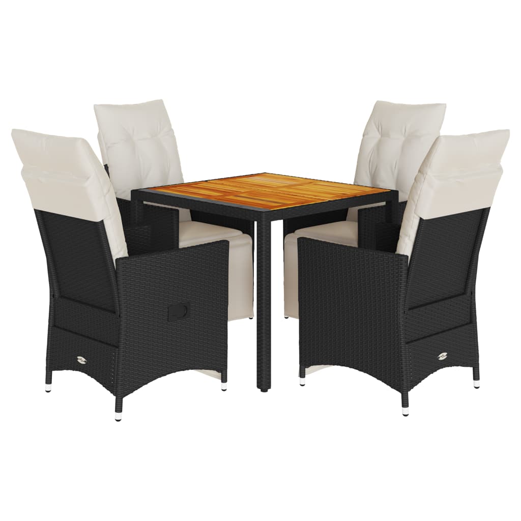 8721102485824_a_en_hd_1 vidaXL 5 Piece Garden Dining Set with Cushions Black Poly Rattan - Image 2