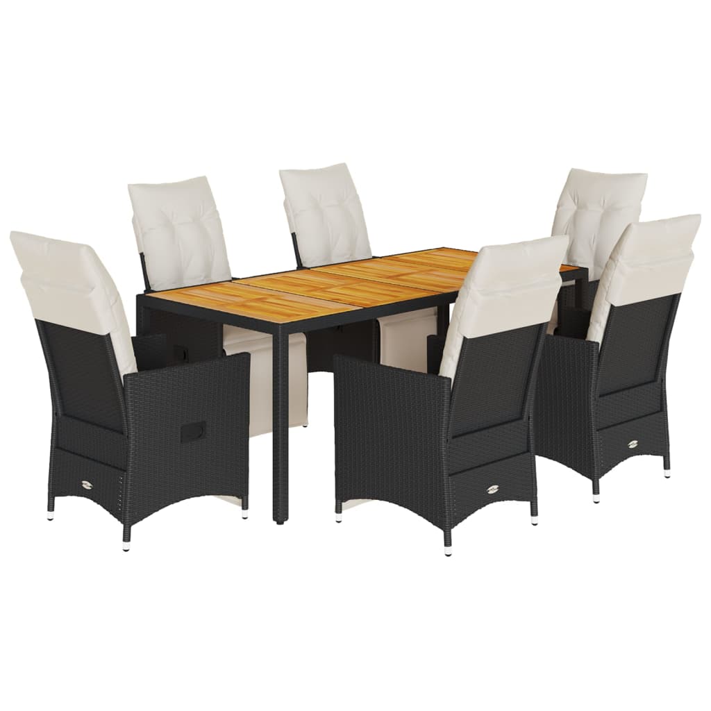 8721102485855_a_en_hd_1 vidaXL 7 Piece Garden Dining Set with Cushions Black Poly Rattan - Image 2