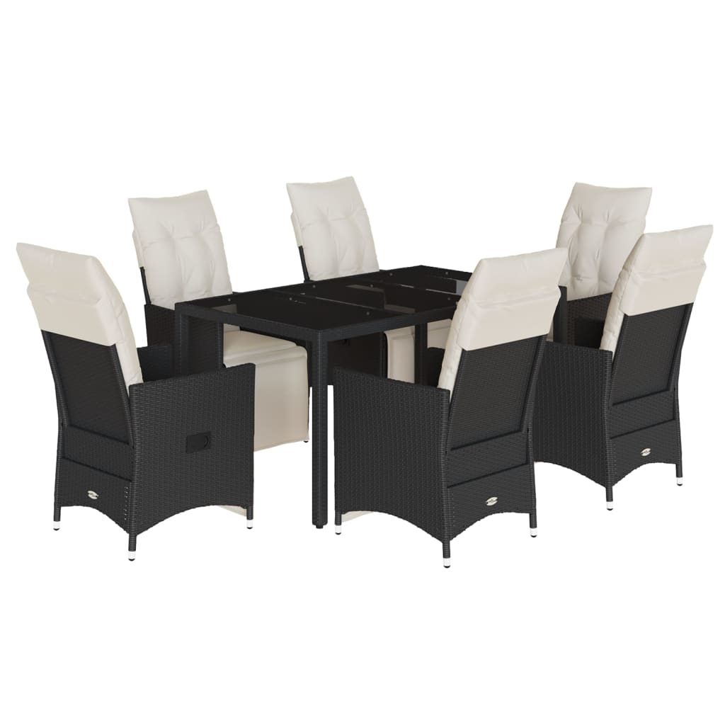 8721102485923_a_en_hd_1 vidaXL 7 Piece Garden Dining Set with Cushions Black Poly Rattan - Image 2