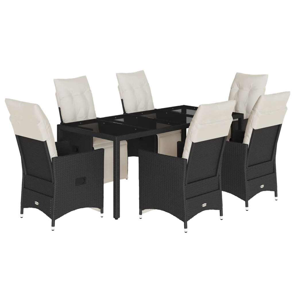 8721102485930_a_en_hd_1 vidaXL 7 Piece Garden Dining Set with Cushions Black Poly Rattan - Image 2