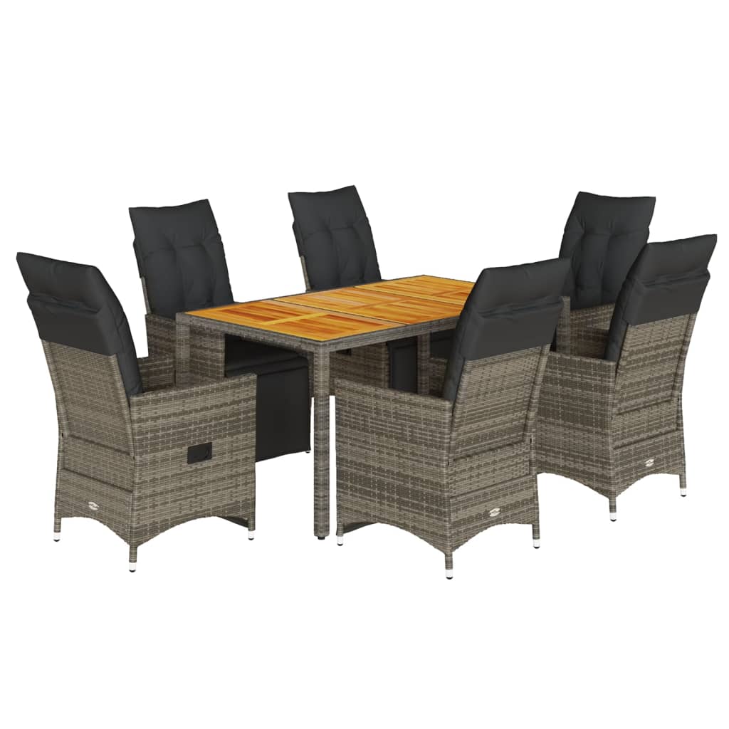 8721102486142_a_en_hd_1 vidaXL 7 Piece Garden Bistro Set with Cushions Grey Poly Rattan - Image 2