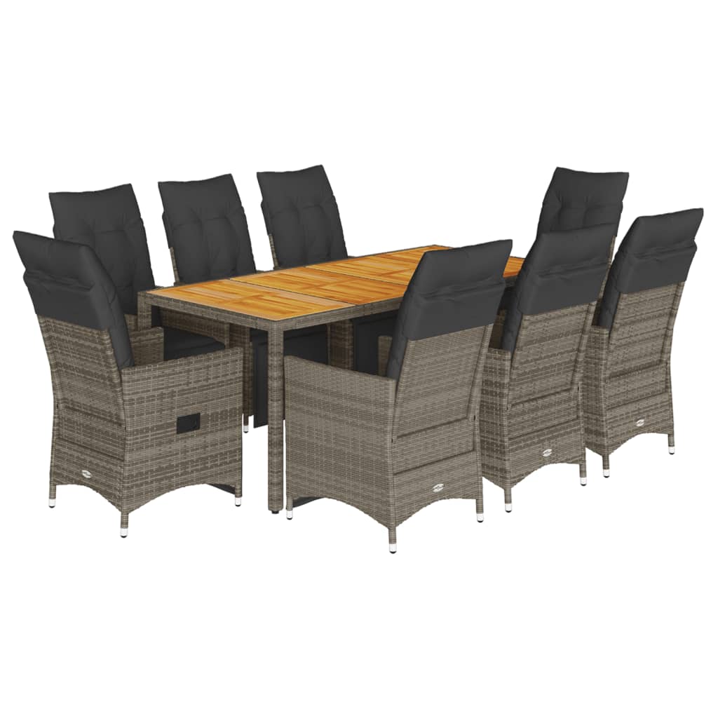 8721102486166_a_en_hd_1 vidaXL 9 Piece Garden Bistro Set with Cushions Grey Poly Rattan - Image 2