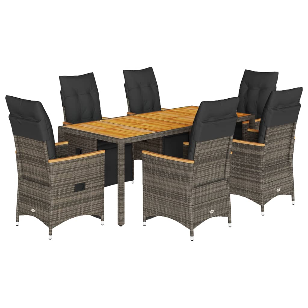 8721102486975_a_en_hd_1 vidaXL 7 Piece Garden Bistro Set with Cushions Grey Poly Rattan - Image 2